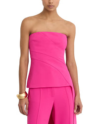 Reiss Reiss Skye Strapless Drape Detail Structured Top