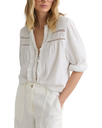 Reiss Reiss Clemmie Cheesecloth Long Sleeve Top