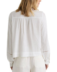 Reiss Reiss Clemmie Cheesecloth Long Sleeve Top
