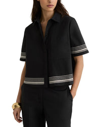 Reiss Reiss Cat Stripe Detail Boxy Shirt