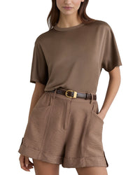Reiss Reiss Lena Silk Short Sleeve Top