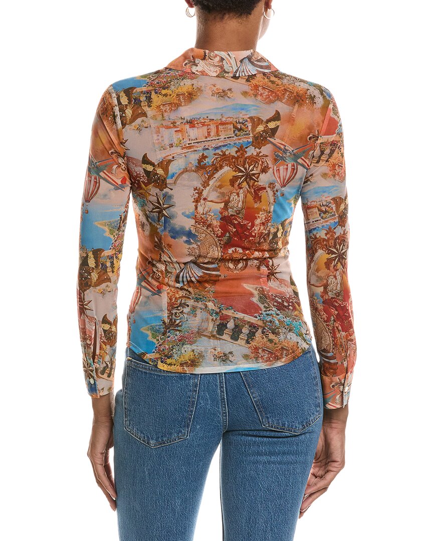 L’Agence Dani 3/4 Sleeve Silk Blouse