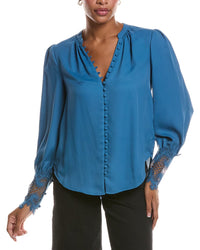 L’Agence Ava Lace Cuff Blouse
