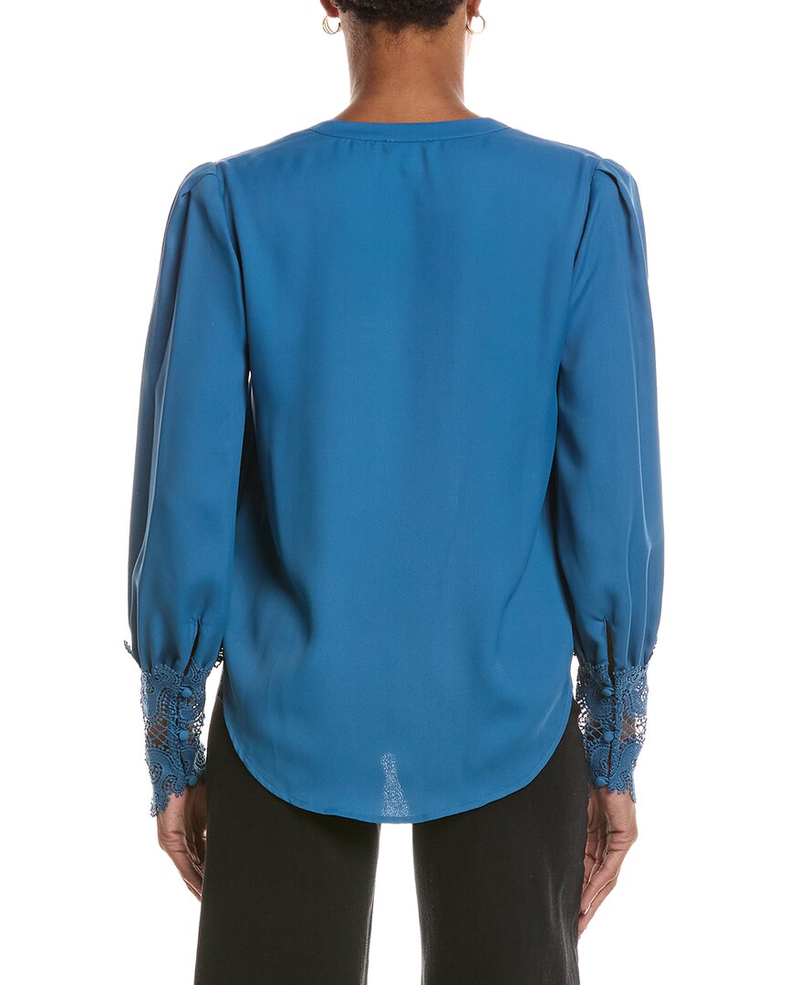 L’Agence Ava Lace Cuff Blouse