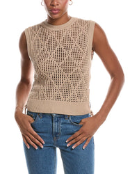 WISPR Wispr Tie Detail Diamond Vest