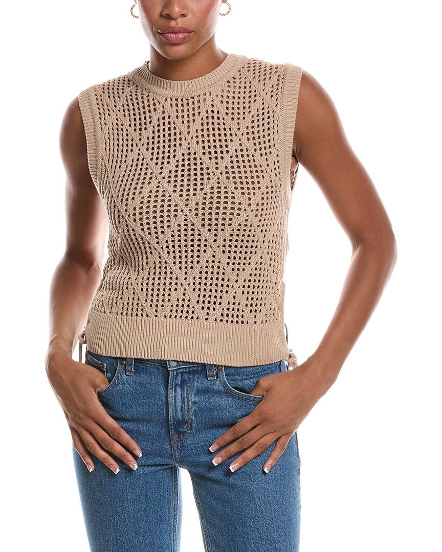 WISPR Wispr Tie Detail Diamond Vest