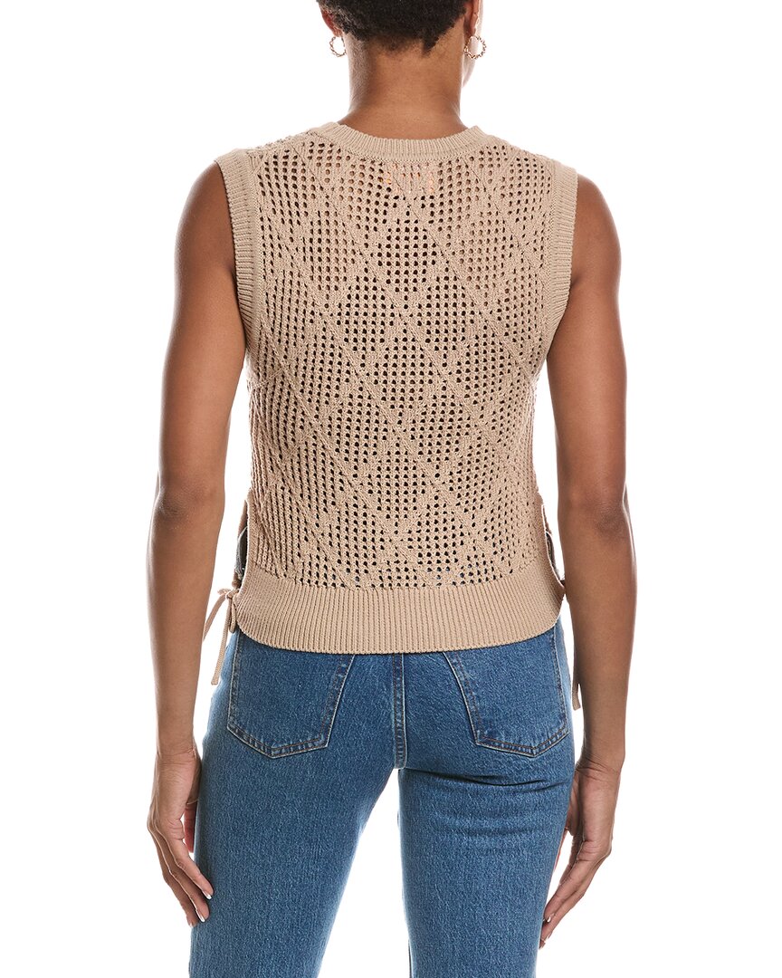 WISPR Wispr Tie Detail Diamond Vest