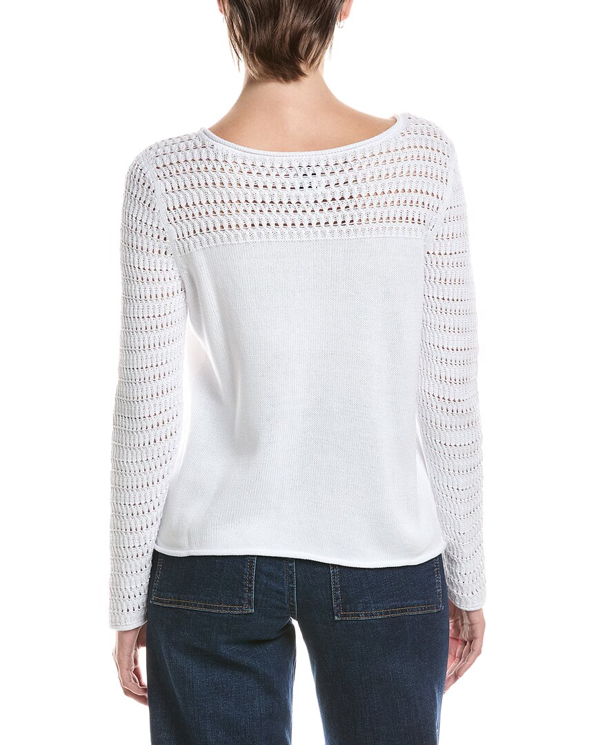 Nic & Zoe Petite Placed Pointelle Sweater