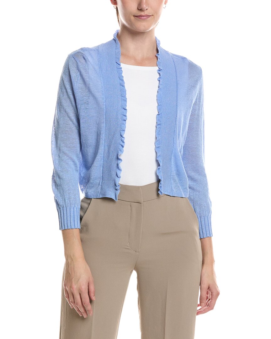 Nic & Zoe Petite Linen-Blend Featherknit Cardigan