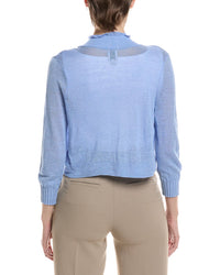 Nic & Zoe Petite Linen-Blend Featherknit Cardigan