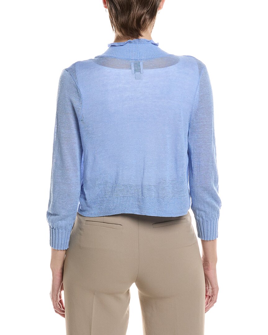Nic & Zoe Petite Linen-Blend Featherknit Cardigan