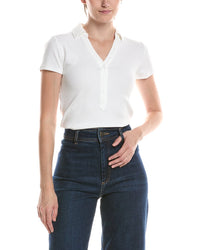 NIC & ZOE Nic & Zoe Perfect Knit Rib Short Sleeve Polo