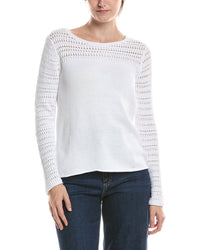 Nic & Zoe Placed Pointelle Sweater