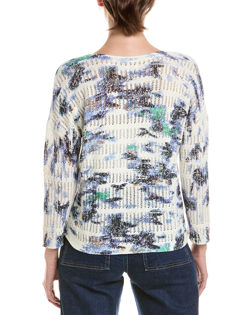 Nic & Zoe Ruffle Featherknit Cardigan