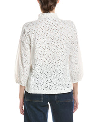 Nic & Zoe Knit Eyelet Top