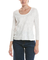 NIC & ZOE Nic & Zoe 3/4 Sleeve Lace Knit Scoop T-Shirt