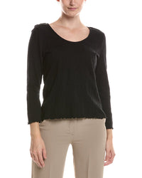 NIC & ZOE Nic & Zoe 3/4 Sleeve Lace Knit Scoop T-Shirt