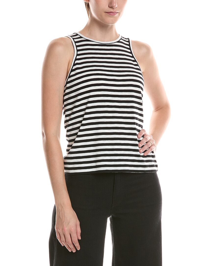 Nic & Zoe Stripe Cape Rib Tank