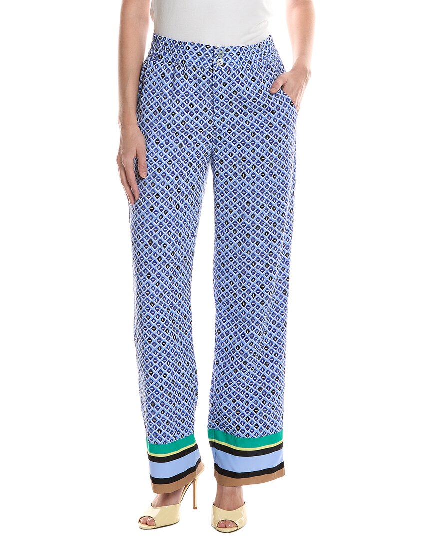 Nic & Zoe Mosaic Trimmed Lenox Wide Leg Pant