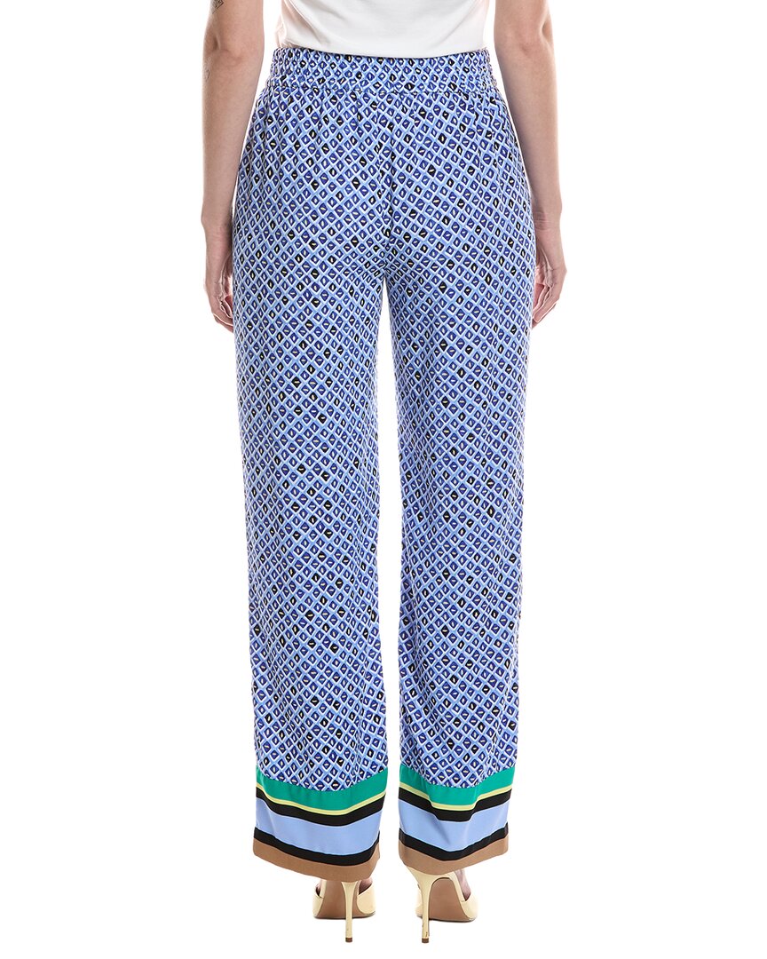Nic & Zoe Mosaic Trimmed Lenox Wide Leg Pant