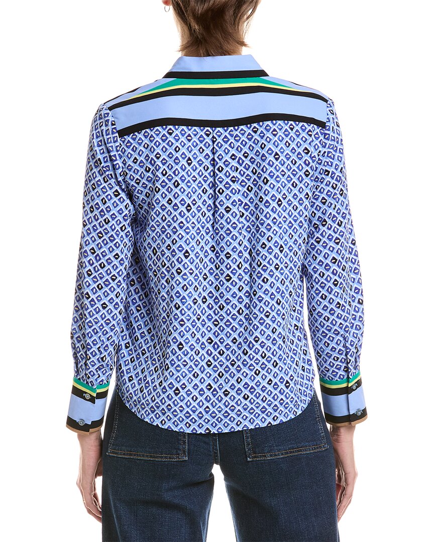 NIC & ZOE Nic & Zoe Petite Mosaic Trimmed Shirt
