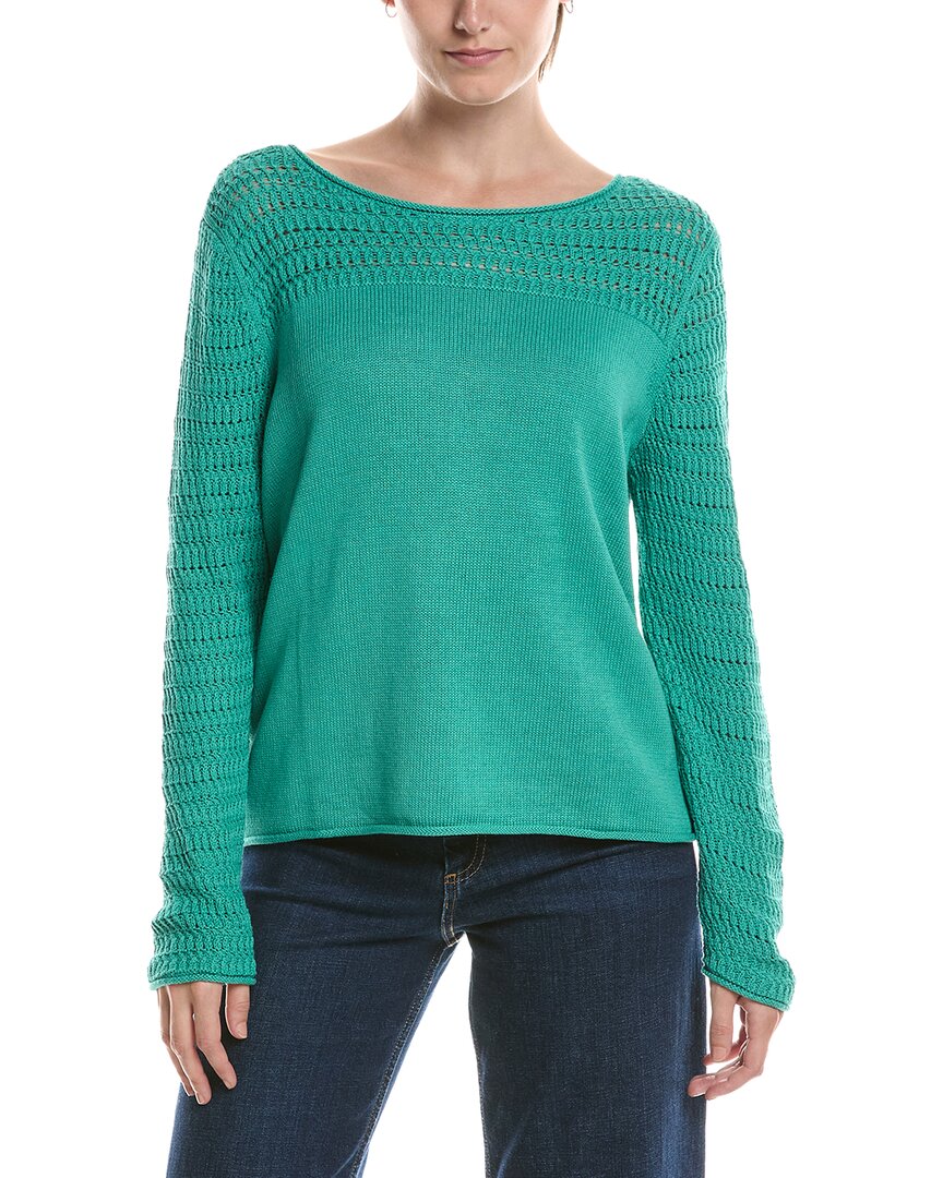 Nic & Zoe Placed Pointelle Sweater