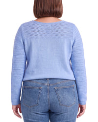 Nic+Zoe Placed Pointelle Sweater