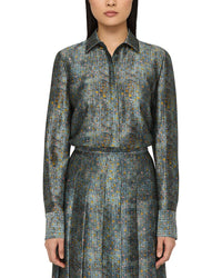 Lafayette 148 New York Lafayette 148 New York Scottie Silk-Blend Blouse