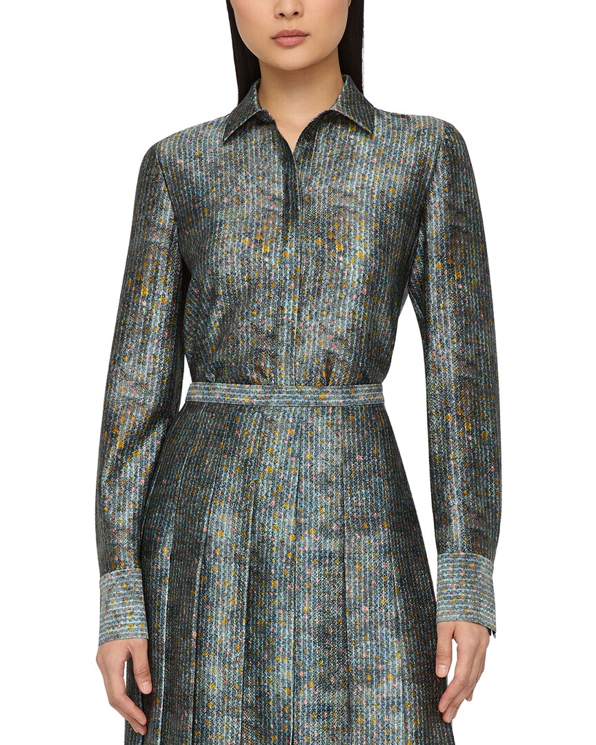 Lafayette 148 New York Lafayette 148 New York Scottie Silk-Blend Blouse