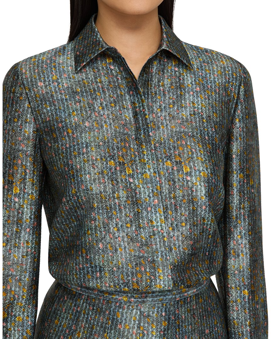 Lafayette 148 New York Lafayette 148 New York Scottie Silk-Blend Blouse