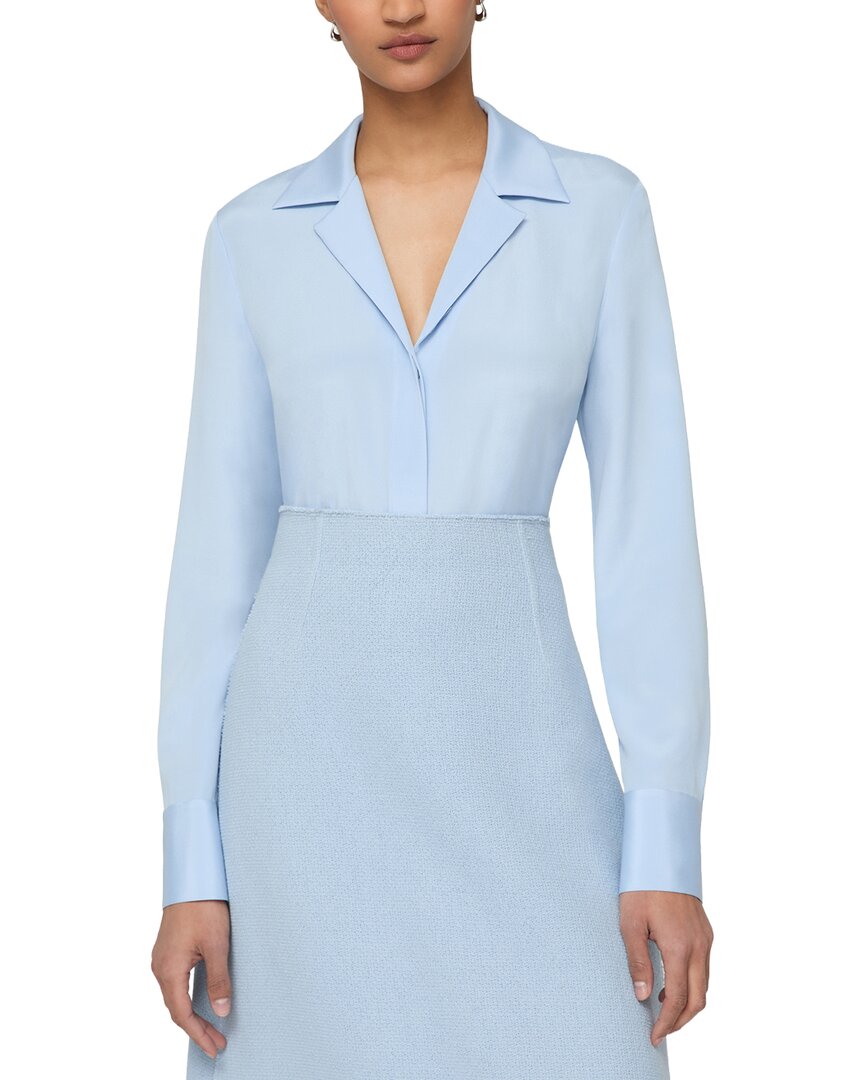 Lafayette 148 New York Lafayette 148 New York Scottie Silk-Blend Blouse