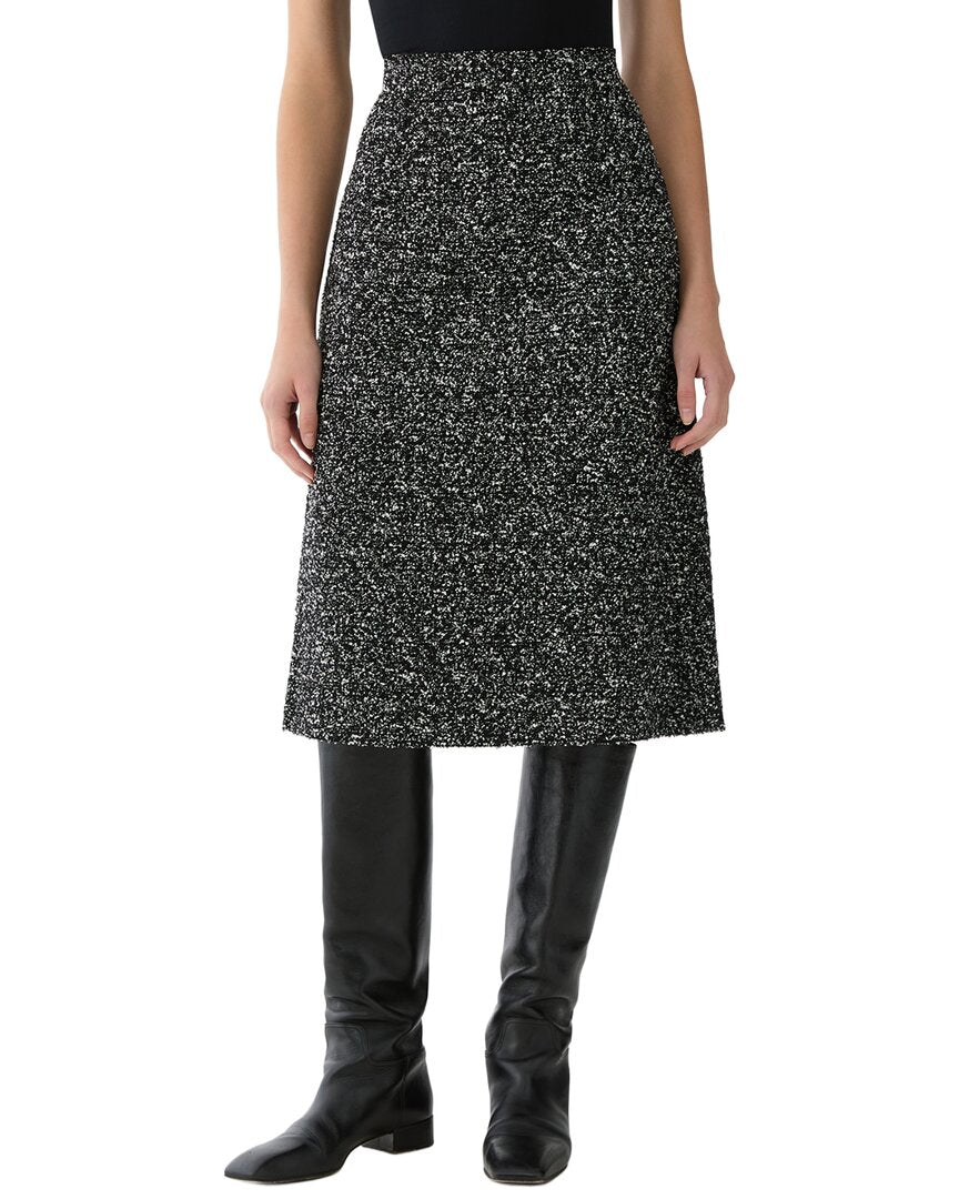 Lafayette 148 New York Lafayette 148 New York Wool-Blend A-Line Midi Skirt