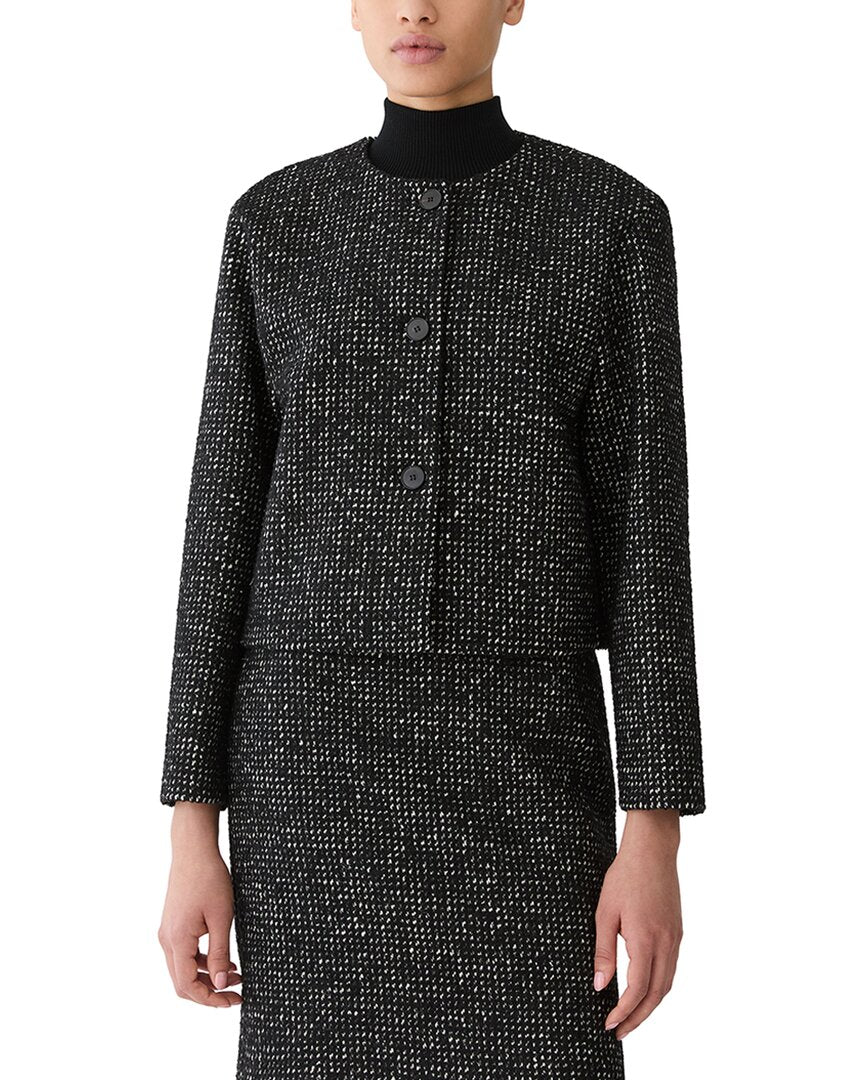 Lafayette 148 New York Lafayette 148 New York Collarless Drop Shoulder Jacket