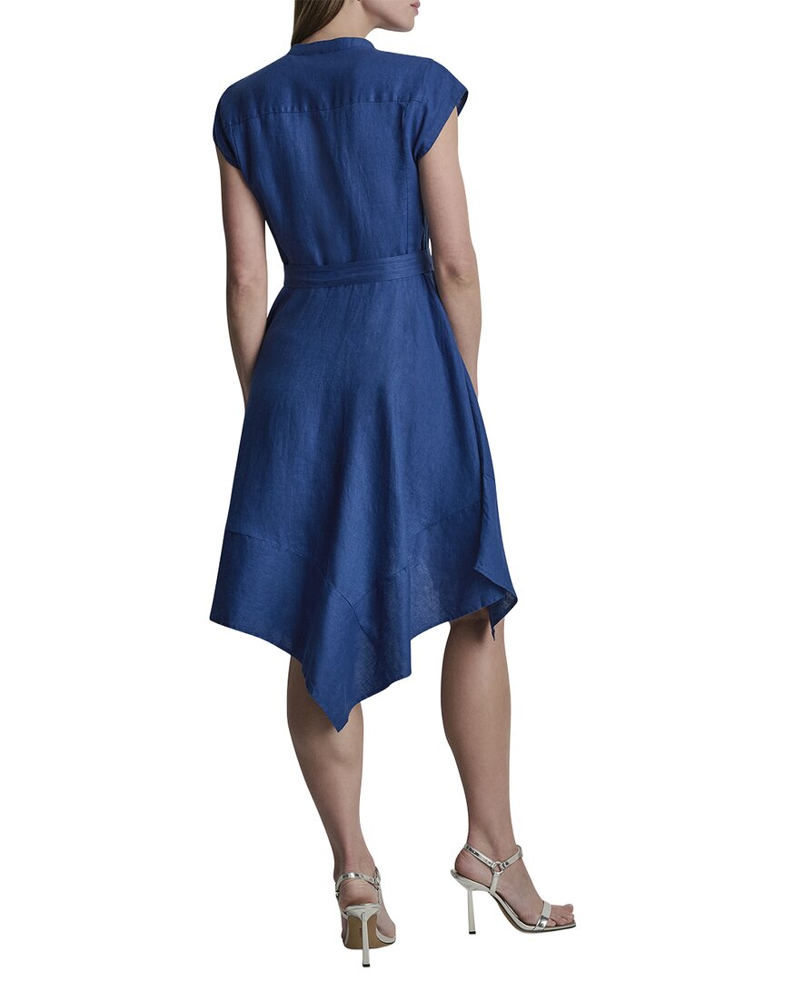 DKNY Dkny Cap Sleeve Linen Top