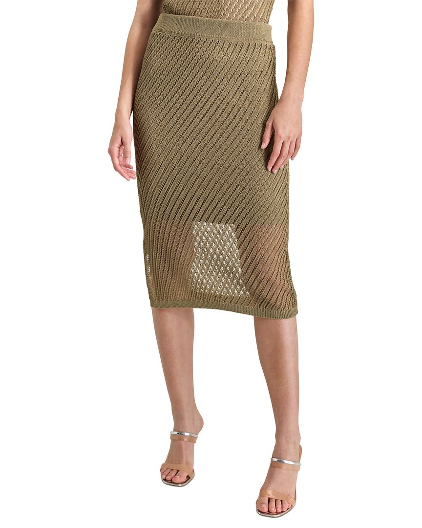 DKNY Dkny Open Stitch Corded Skirt