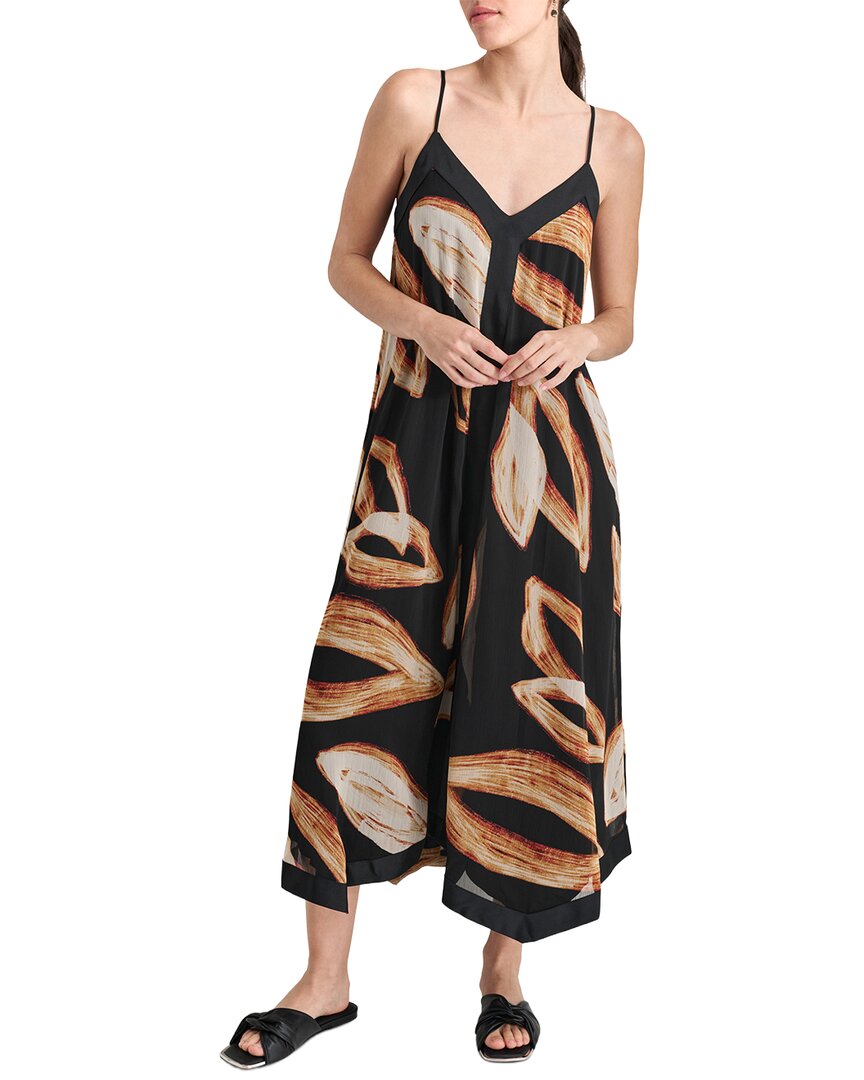 DKNY Dkny V-Neck Print Top