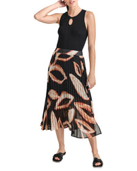 DKNY Dkny Chiffon Printed Top