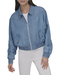 DKNY Dkny Zip Front Bomber Jacket
