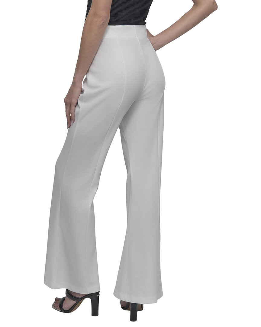 DKNY Dkny Scuba Wide Leg Front Seam Pant