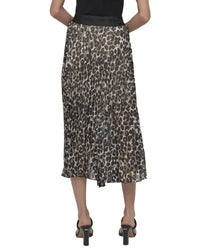 DKNY Dkny Print Chiffon Pleated Midi Skirt