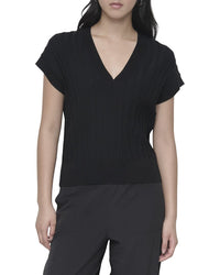 DKNY Dkny Rib V-Neck Sweater