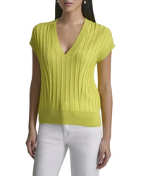 DKNY Dkny Rib V-Neck Sweater