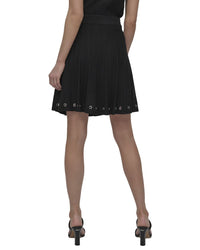 DKNY Dkny Logo Grommet Sweater Skirt