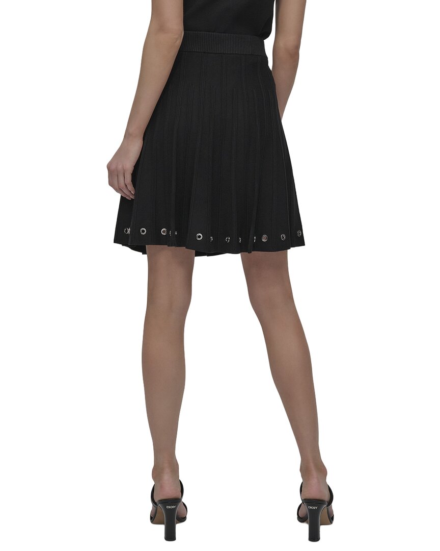 DKNY Dkny Logo Grommet Sweater Skirt