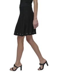 DKNY Dkny Logo Grommet Sweater Skirt