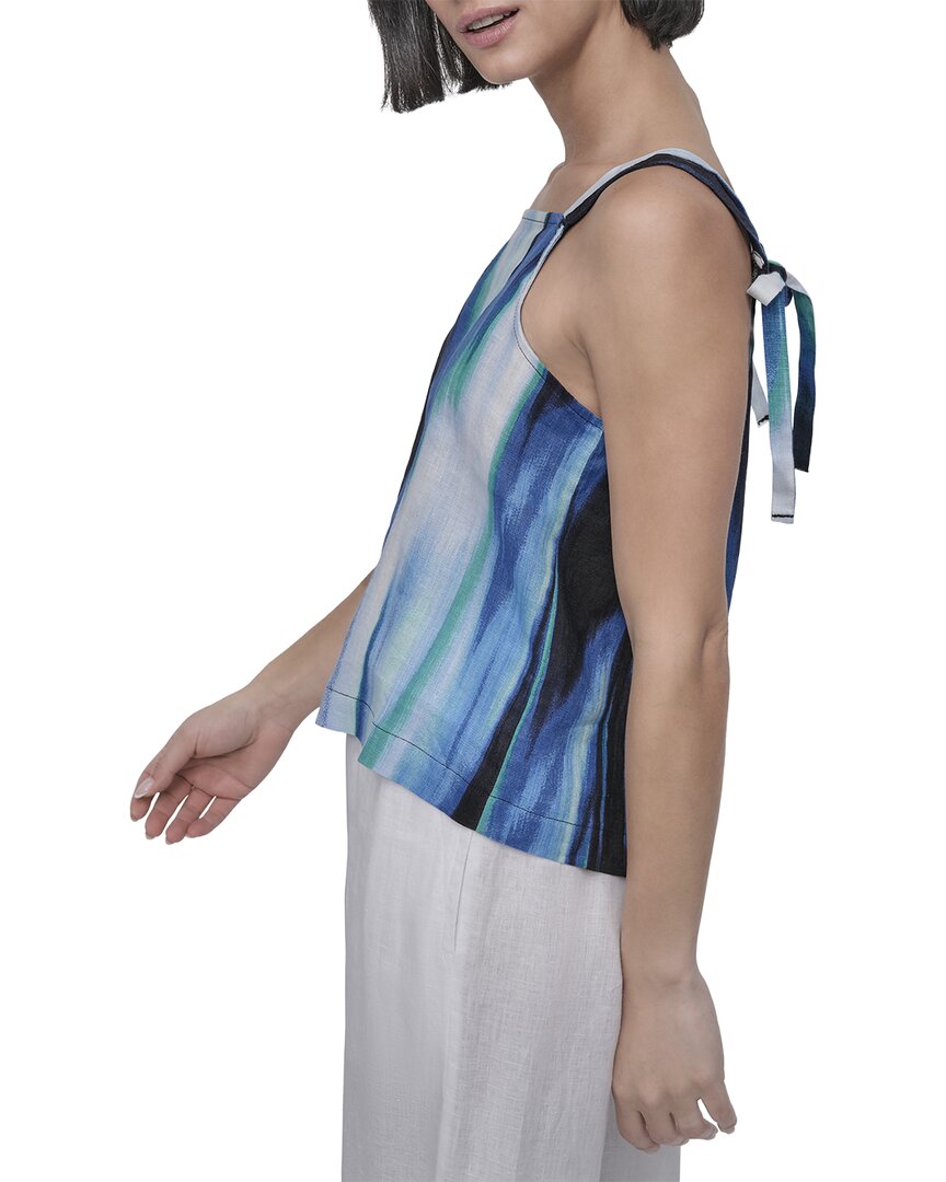 DKNY Dkny Printed Linen Top