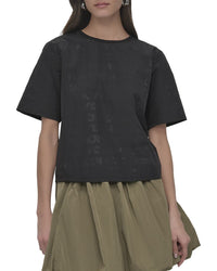 DKNY Dkny Perforated Logo Boxy T-Shirt