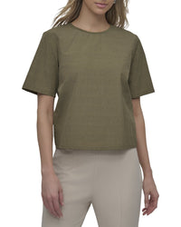DKNY Dkny Perforated Logo Boxy T-Shirt
