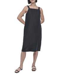 DKNY Dkny Tie Strap Linen Dress