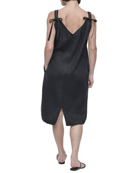 DKNY Dkny Tie Strap Linen Dress